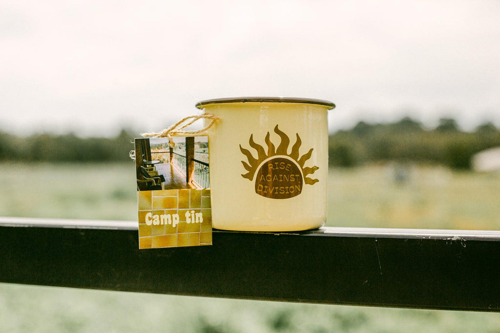 Camping tin mug